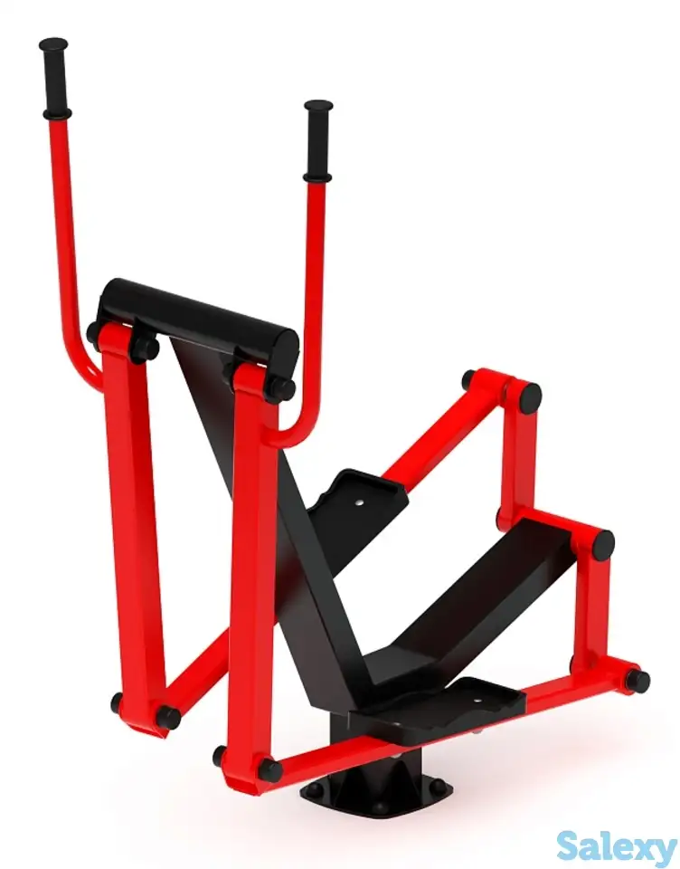 Эллиптический (красный) - уличный тренажер - ст 010-11, фотография 1