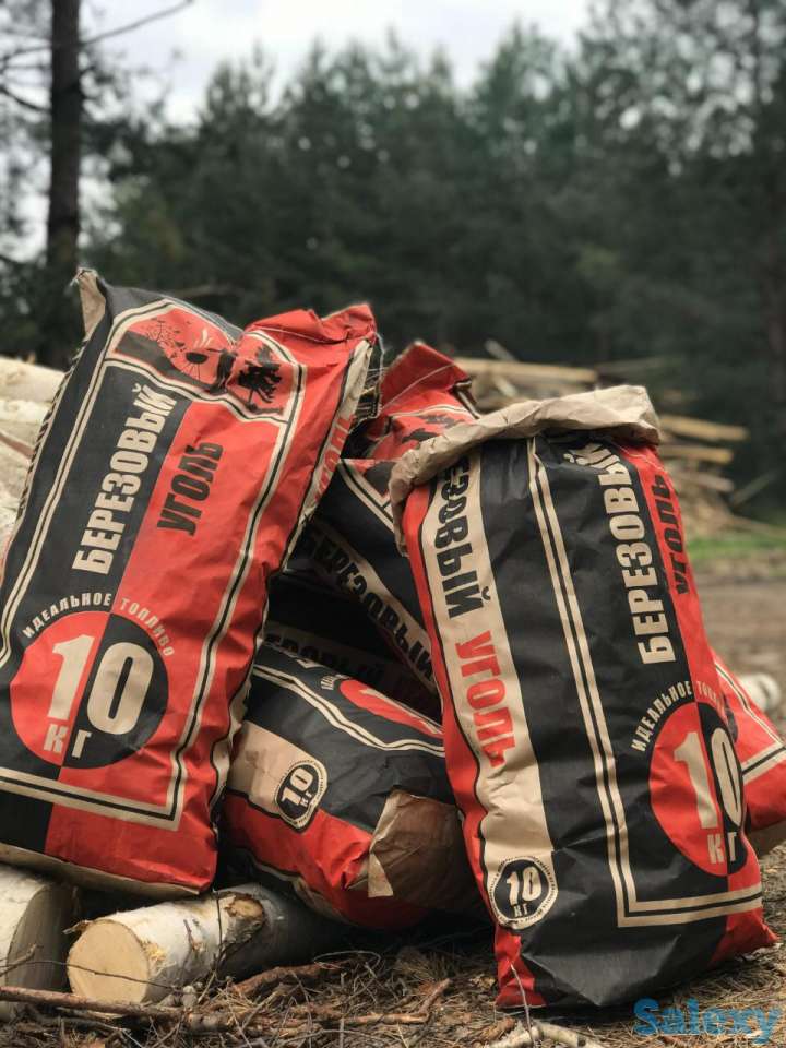 Древесный уголь в мешке 10кг оптом, фотография 2