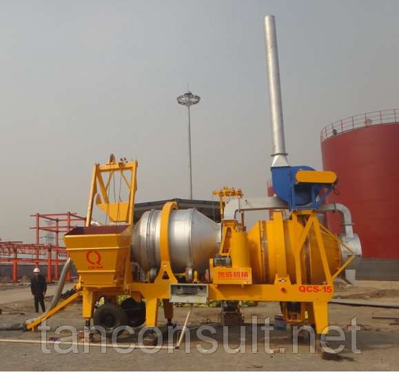 Мобильный асфальтный завод qcs-30 из китая 30 тонн/час, фотография 1