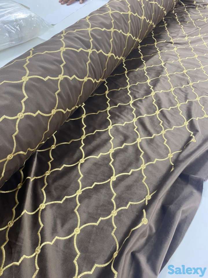 Турецкие ткани: Бархат, блэкаут, петек, сюит и др., фотография 1