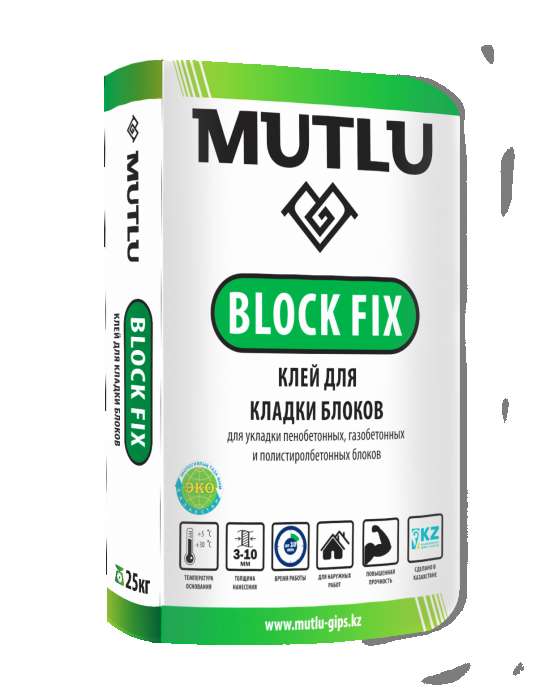 Сухие строительные смеси т.м “MUTLU  BLOCK FIX”, фотография 1
