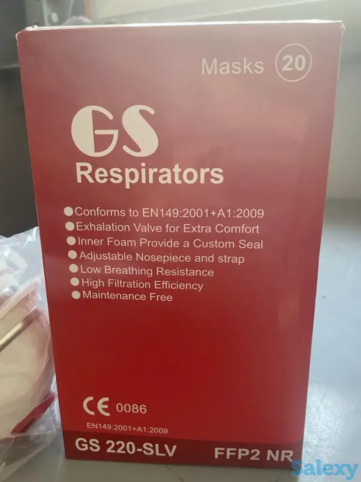 Продается  респиратор с клапаном GS220-SLV, фотография 1