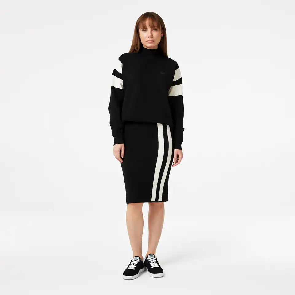 Женская узкая юбка lacoste с полосой, фотография 1