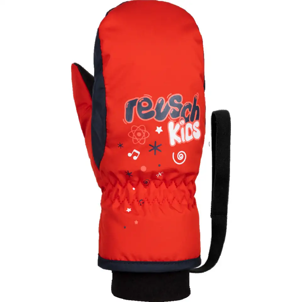 Варежки reusch 18-19 kids mitten fire red/dress blue/white, фотография 1