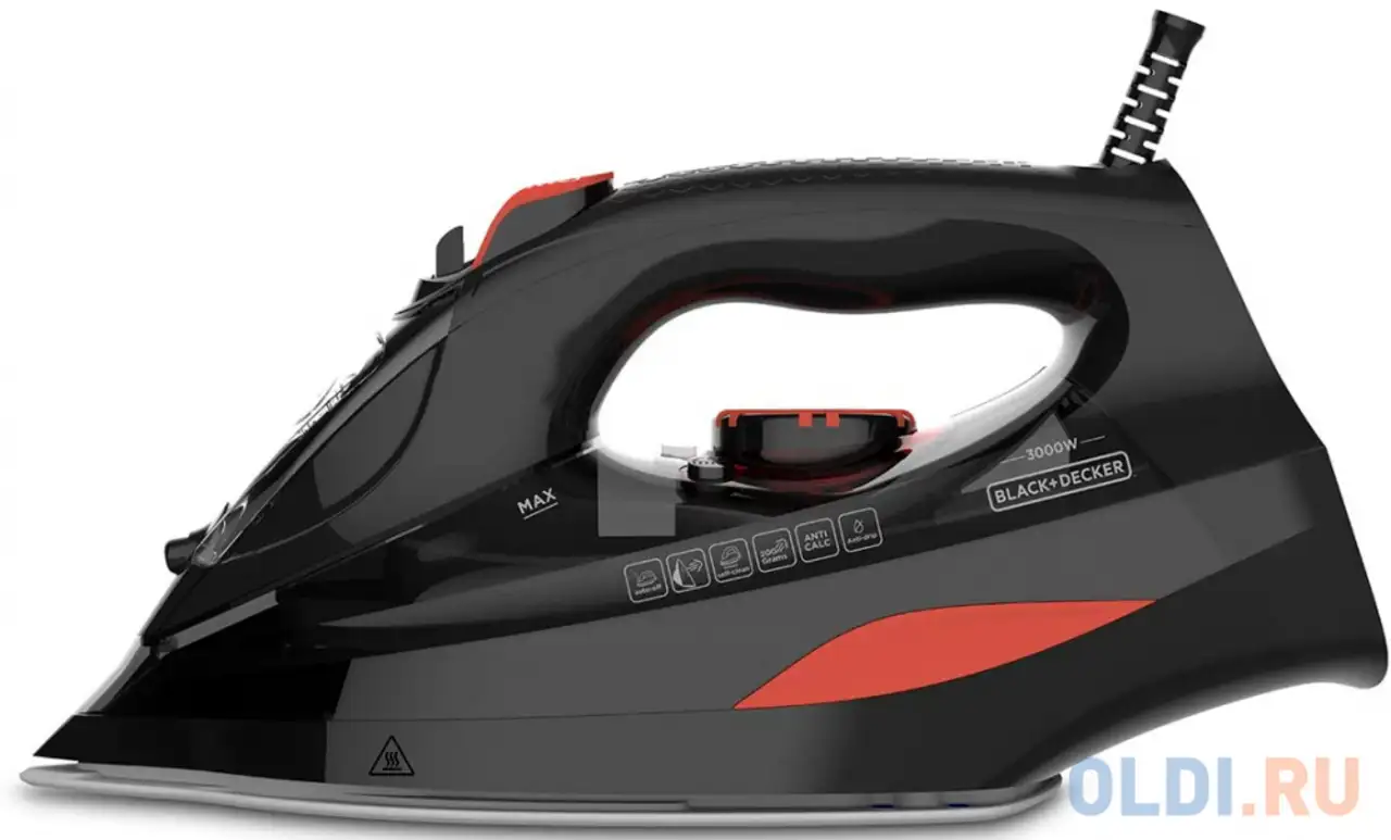 Утюг black+decker bxir3000e 3000вт чёрный, фотография 1