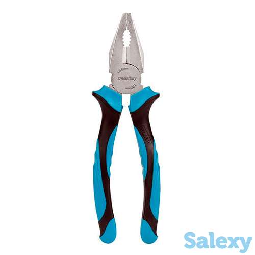 Плоскогубцы комбинированные (пассатижи) 180 мм двухкомпонентные рукоятки smartbuy, фотография 2