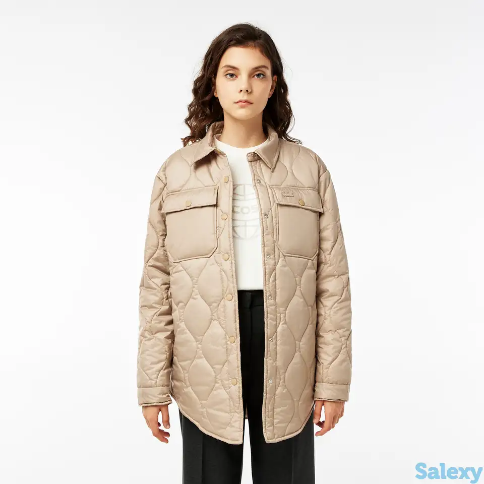 Женская стёганая куртка lacoste, фотография 1