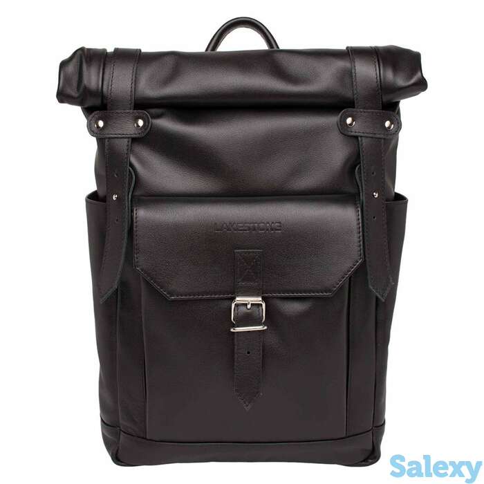 Рюкзак для ноутбука из кожи eliot black, фотография 1