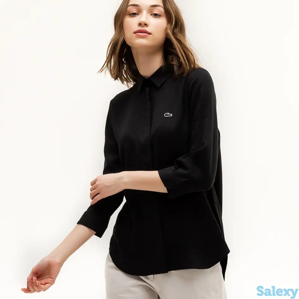 Женская рубашка lacoste slim fit, фотография 1