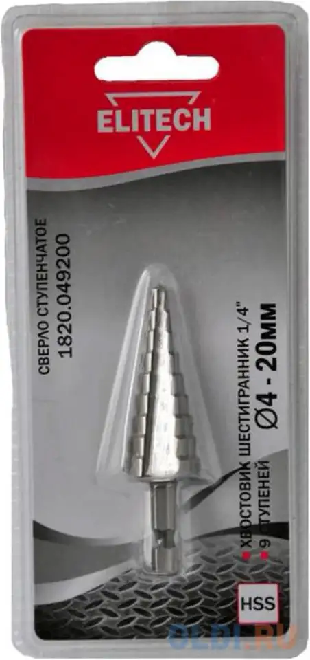 Elitech 1820.049200 сверло, шт, фотография 1
