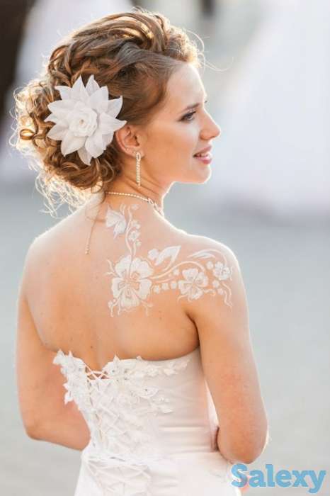 Роспись по телу хной, глитером.Свадебное мехенди,, фотография 1