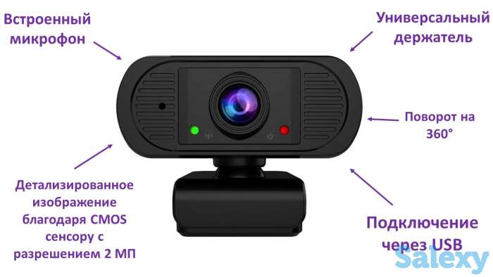 Продам WEB камеру со встроенным микрофоном, 2.0MP, SUNQAR2020, фотография 1