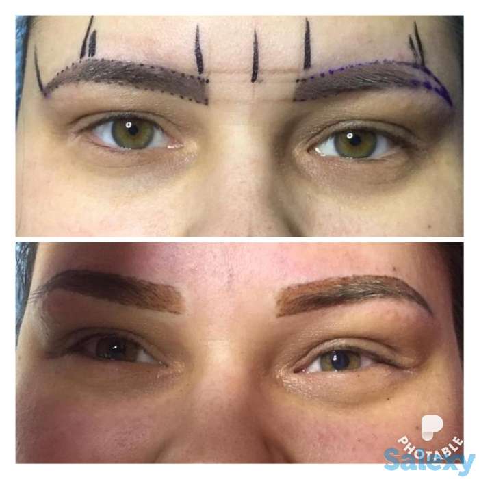 Перманентный макияж бровей. Теневая растушевка, фотография 6