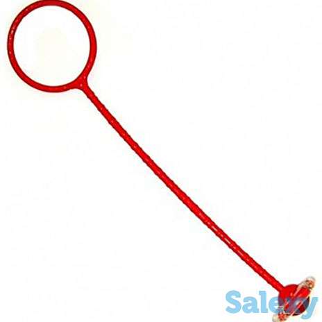 Скакалка палка на ногу со светящимся колесом роликом, фотография 1