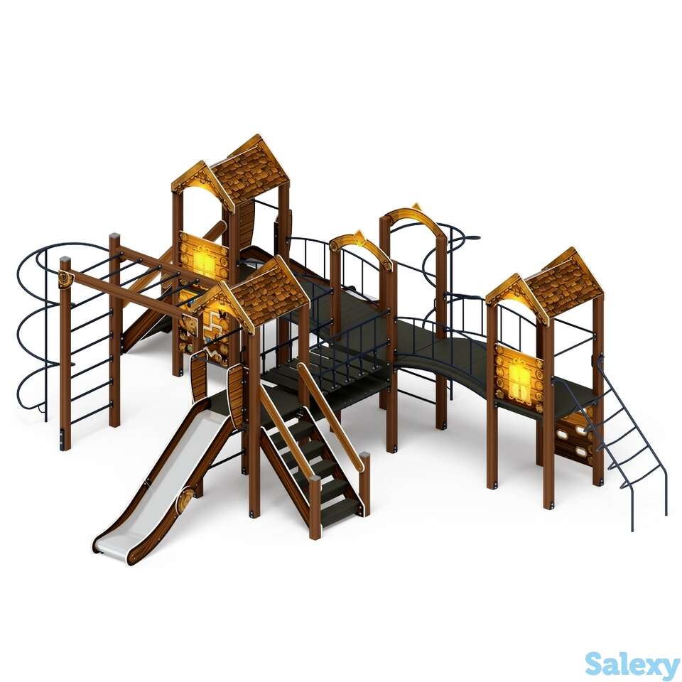 Детский игровой комплекс «дворик детства (эко)» дик 2.01.4.02-02 h=1200, фотография 1