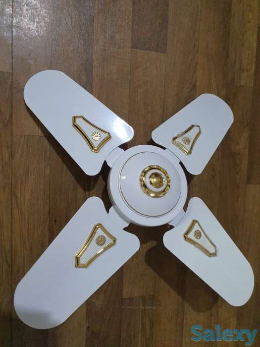 Мощный потолочный вентилятор, премиум качество Индия 61 см Белый, фотография 2