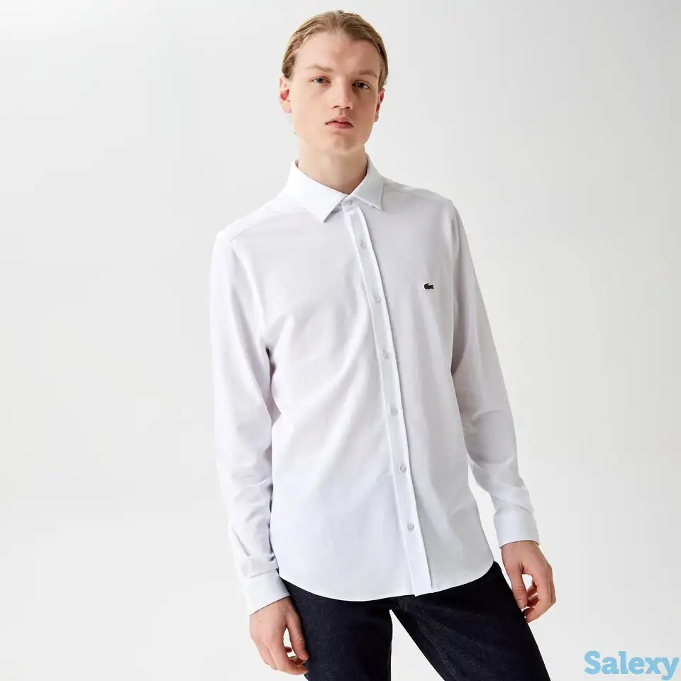 Мужская рубашка lacoste slim fit, фотография 1