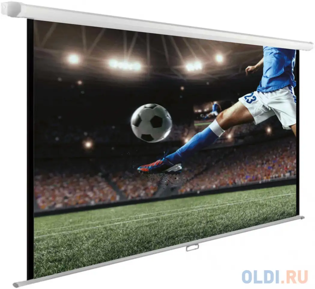 Экран hiper 125x221см cinema swl 16x9-100 16:9 настенно-потолочный рулонный, фотография 1