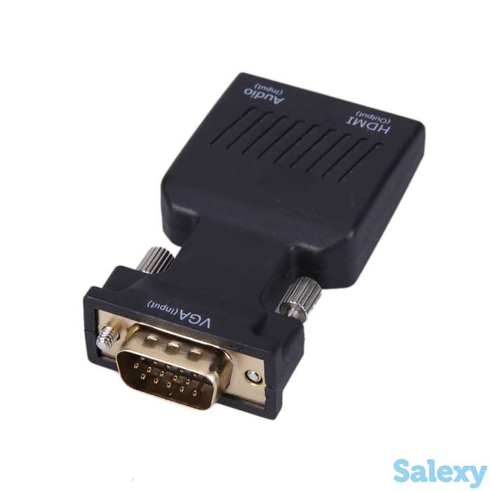 Продам Переходник с VGA на HDMI + аудио вход с внешним питанием, IDAY22 VGA to HDMI, фотография 1