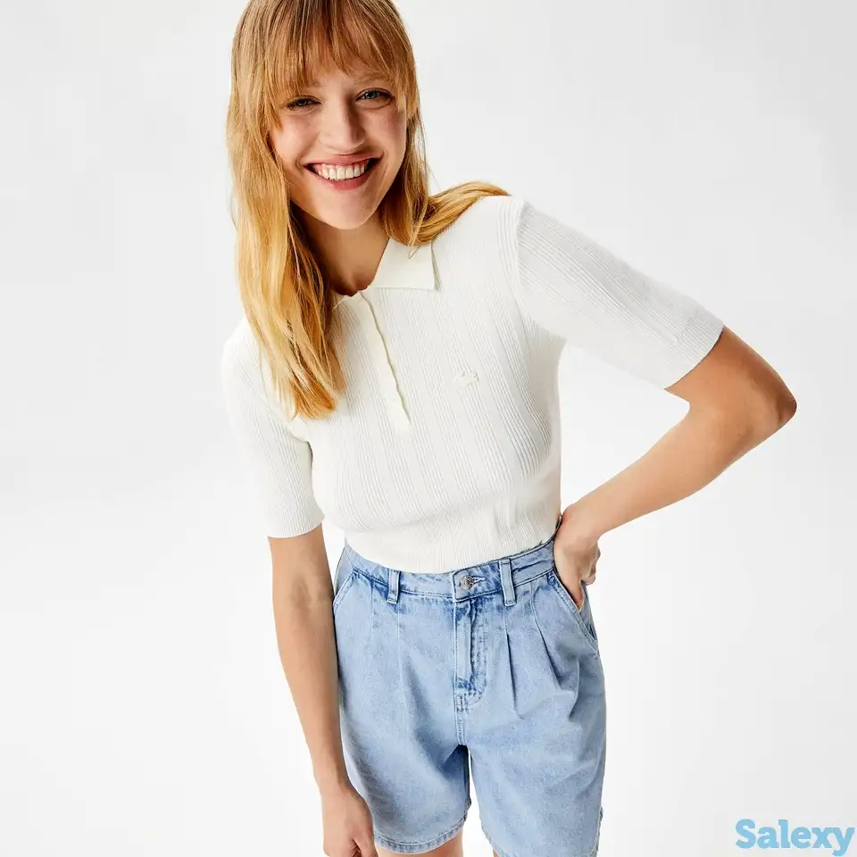 Женское вязаное поло lacoste slim fit, фотография 1