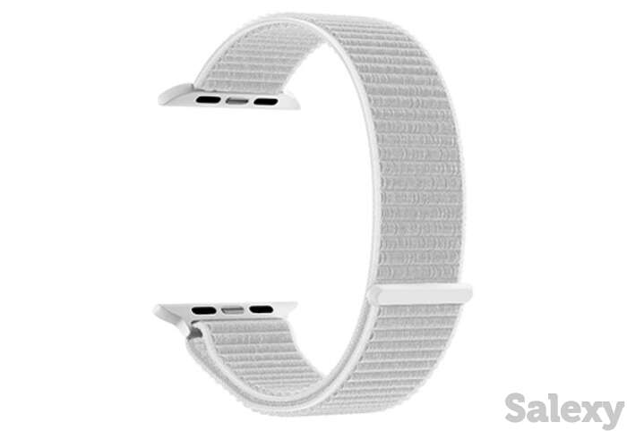 Нейлоновый ремешок deppa band nylon для apple watch 42/44 mm (48106). белый, фотография 1