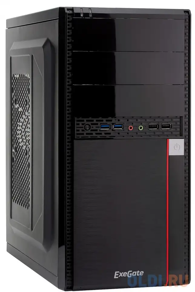 Корпус microatx exegate ma-371x без бп чёрный ex277439rus, фотография 1