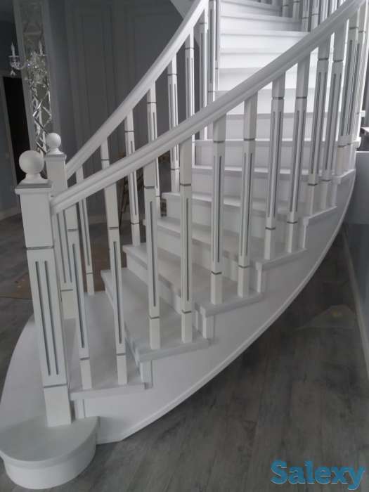 Лестница из массива дерева изготовление и / или установка, фотография 2