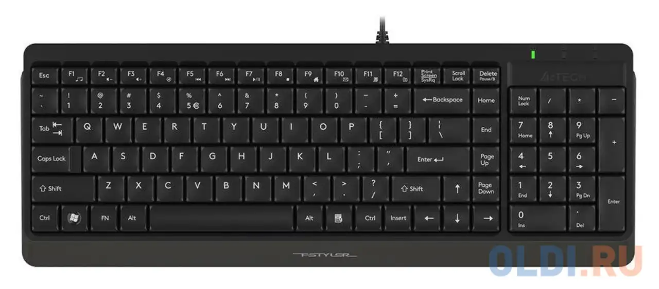 Клавиатура a4tech fk15 black usb, фотография 1