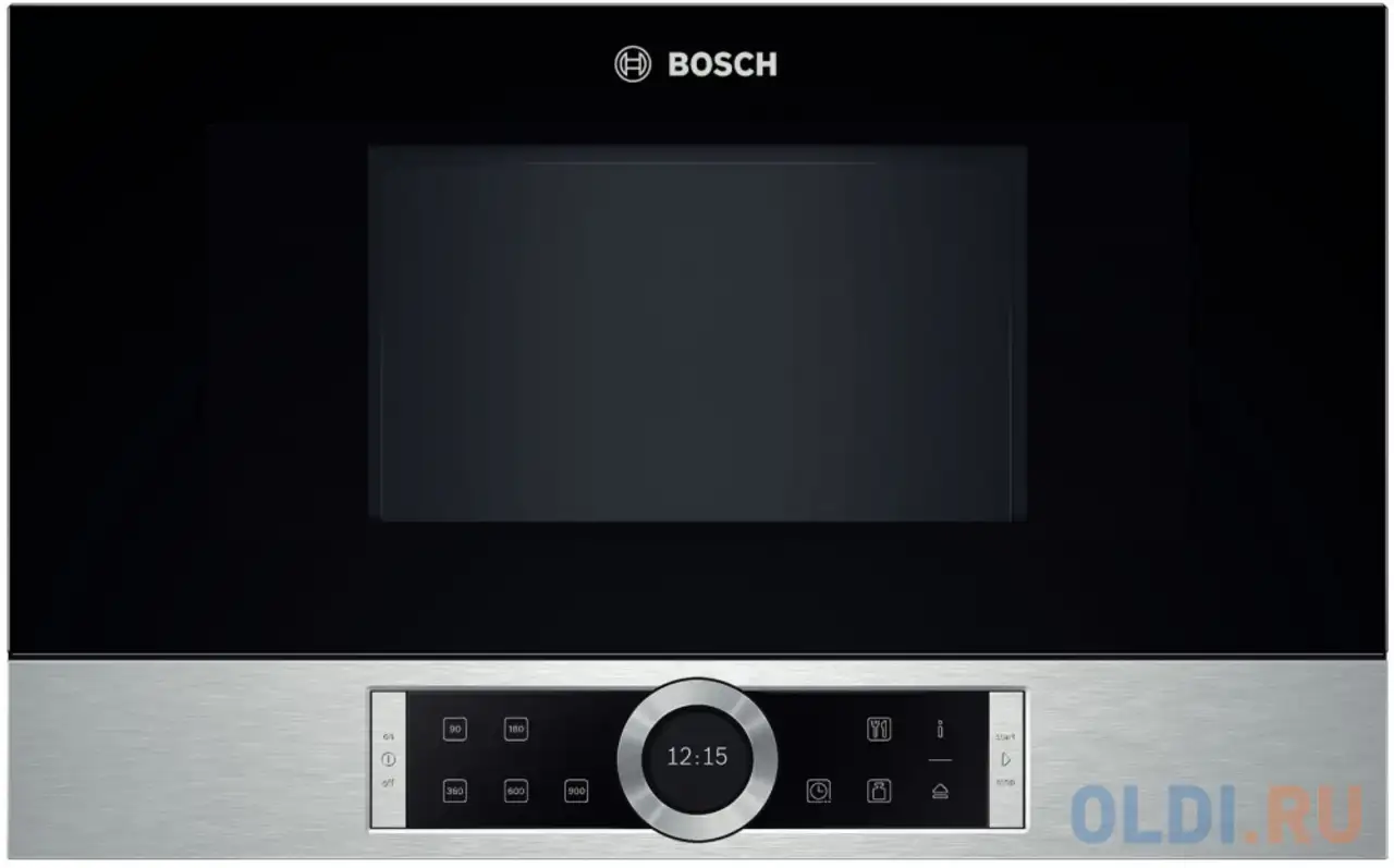 Встраиваемая микроволновая печь bosch bel634gs1 900 вт серебристый, фотография 1