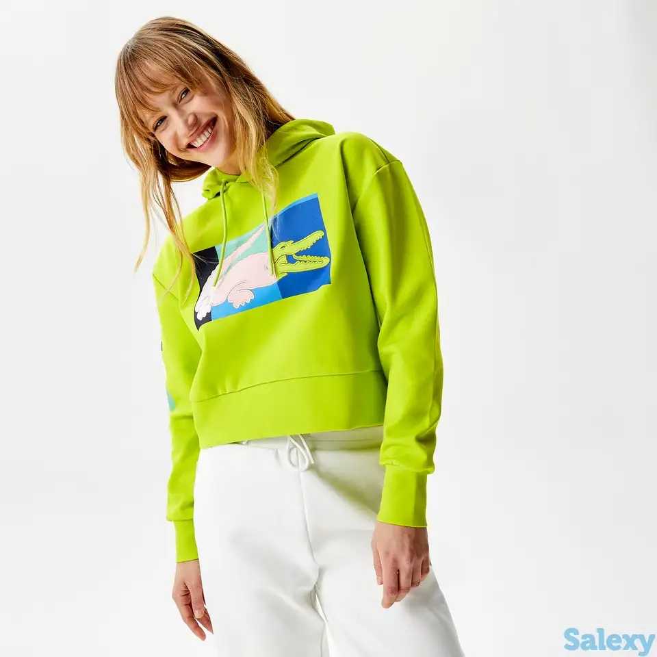 Женская толстовка lacoste loose fit, фотография 1
