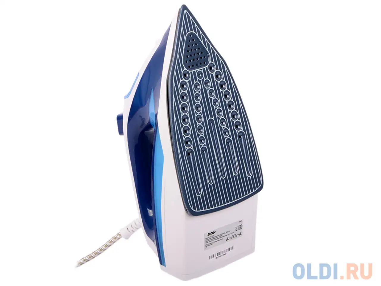 Утюг bbk ise-2201, 2200вт, керам. подошва, подача пара, вертикал. отпаривание, паровой, фотография 1