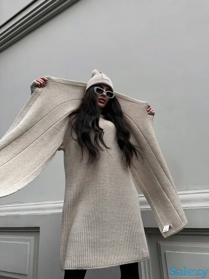 Вязаный теплый шарф, фотография 2