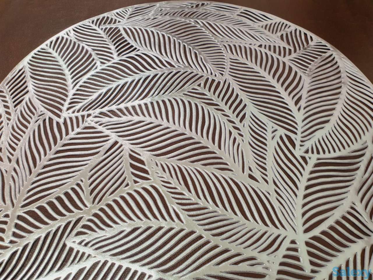 Подтарельники под золото и серебро, качественный материал, ракушки, фотография 6