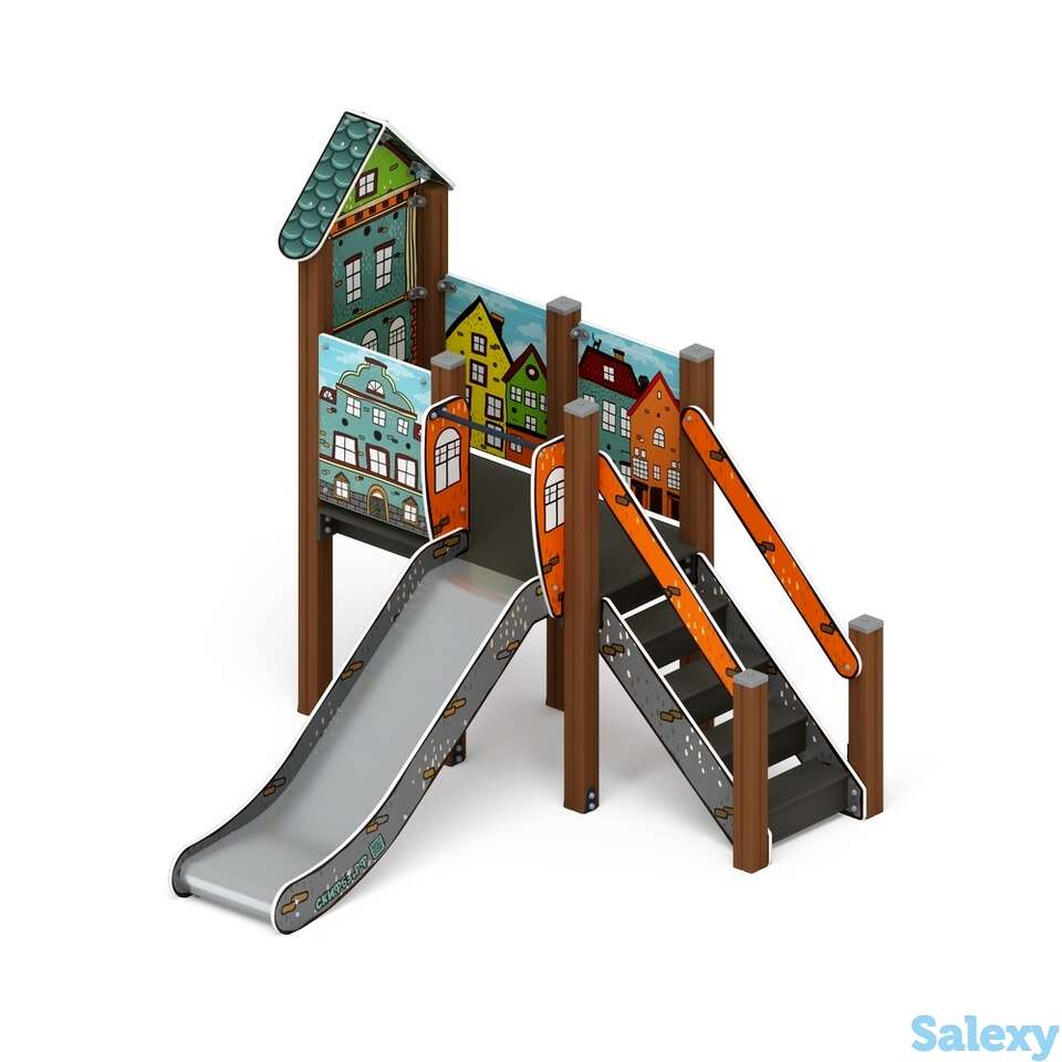 Горка домик (город) н-900 ио 41.01.05-01, фотография 1