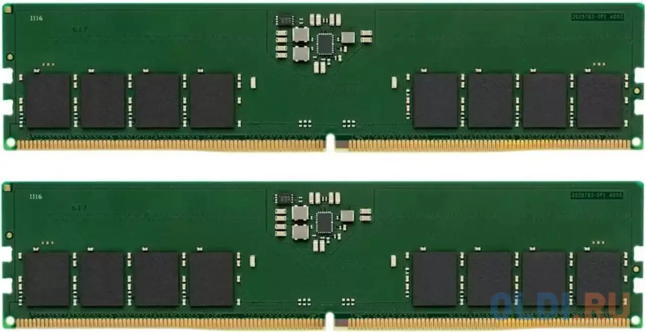 32gb kingston ddr5 5200 dimm kvr52u42bs8k2-32 non-ecc , cl46 , 1.1v, (kit, фотография 1