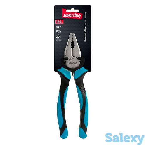 Плоскогубцы комбинированные (пассатижи) 180 мм двухкомпонентные рукоятки smartbuy, фотография 3