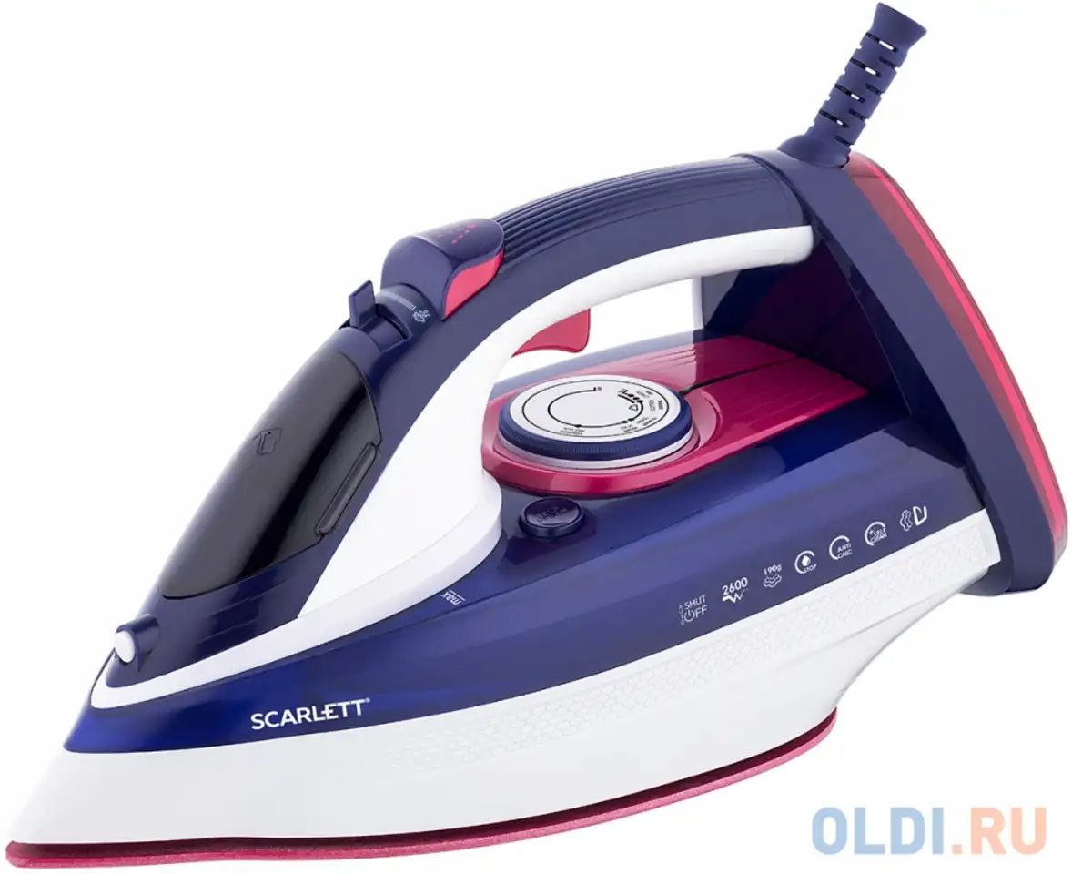 Утюг scarlett sc-si30k45 2600вт пурпурный, фотография 1