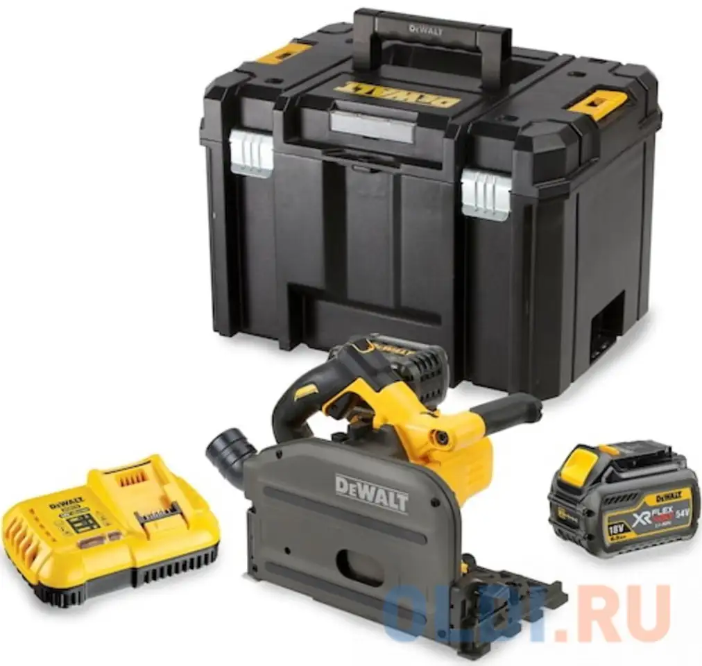 Аккумуляторный погружная пила dewalt. dcs520t2-qw 54в, фотография 1