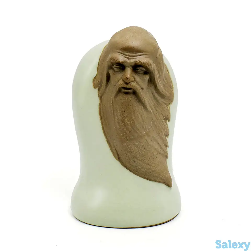 Чайная фигурка из глины с нефритовой эмалью 