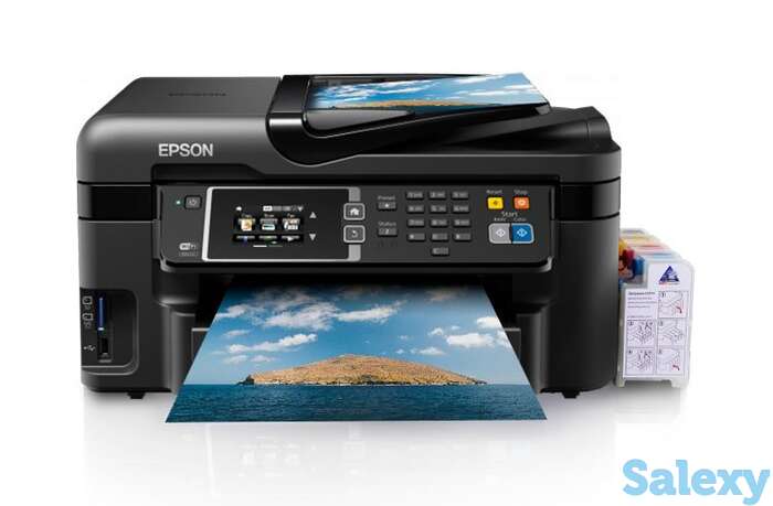 Мфу epson workforce wf-3620 refurbished by epson с снпч и чернилами (уценка), фотография 1