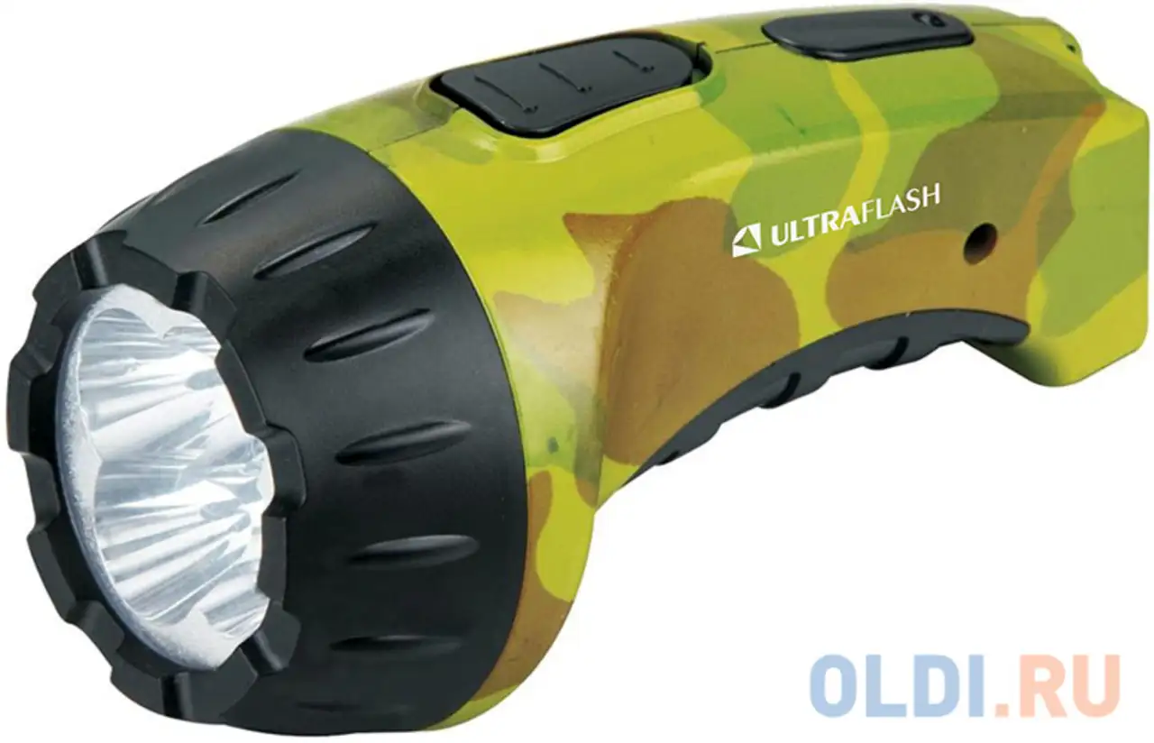 Ultraflash led3804ml  (фонарь аккум 220в,  милитари, 4 led, sla,, фотография 1