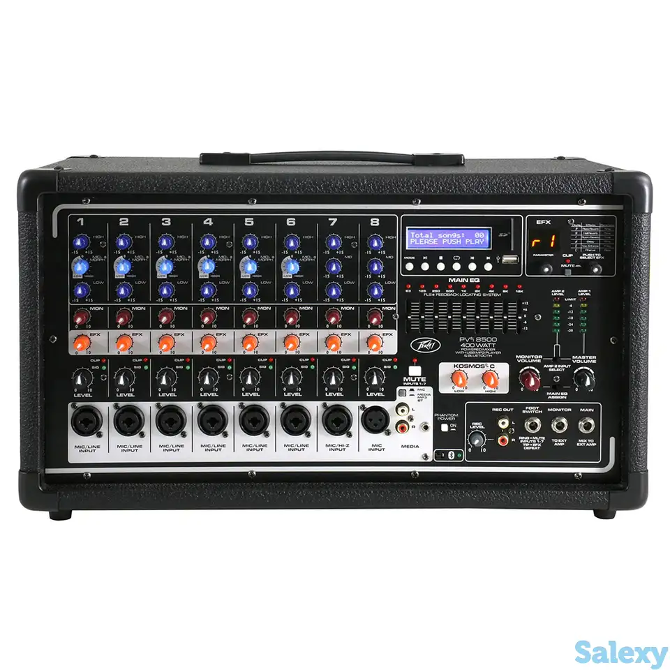 8-канальный активный микшерный пульт peavey pvi 8500, фотография 1