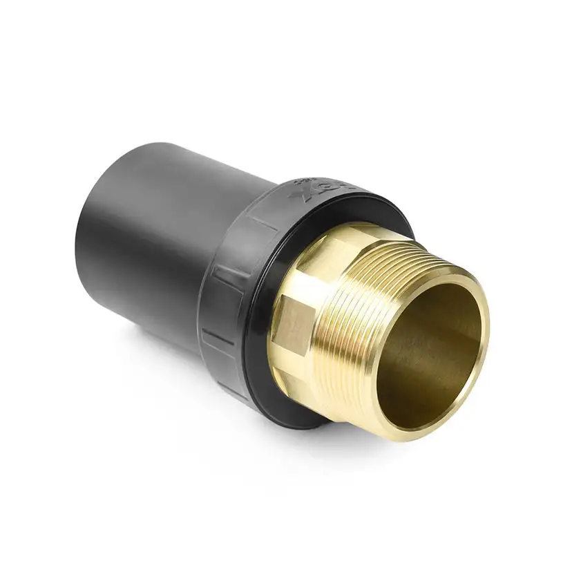 Переход ПЭлатунь c наружной резьбой SDR11 D63-2, фотография 1