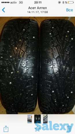 Продам пару зимних шипованныых шин Cordiant, фотография 1