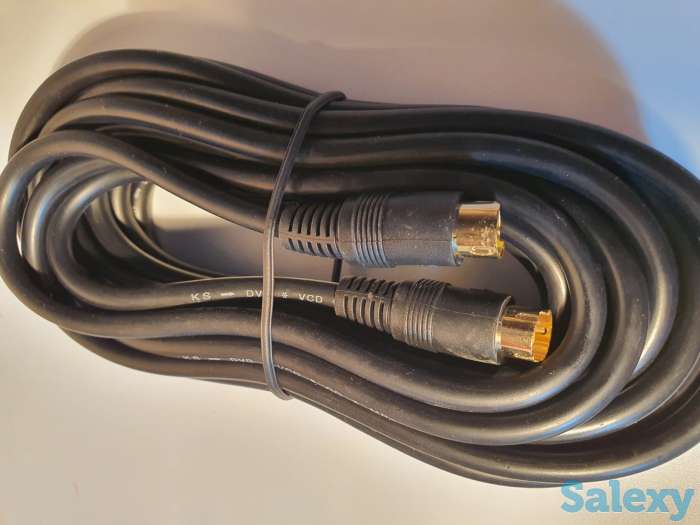 Межблочный кабель 4 DIN -4 DIN, круглый 4 контакта Премиум качество 5м, фотография 3