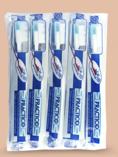 Одноразовая зубная щетка с пастой внутри, фотография 4