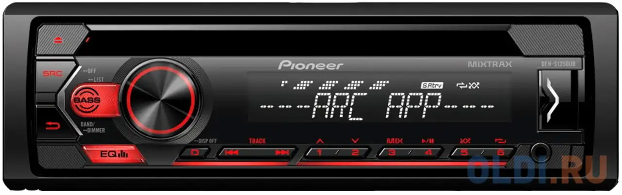 Автомагнитола cd pioneer deh-s1250ub 1din 4x50вт, фотография 1