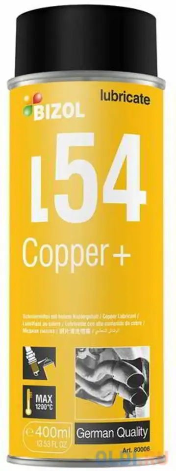 80006 bizol медная смазка copper+ l54 (0,4л), фотография 1