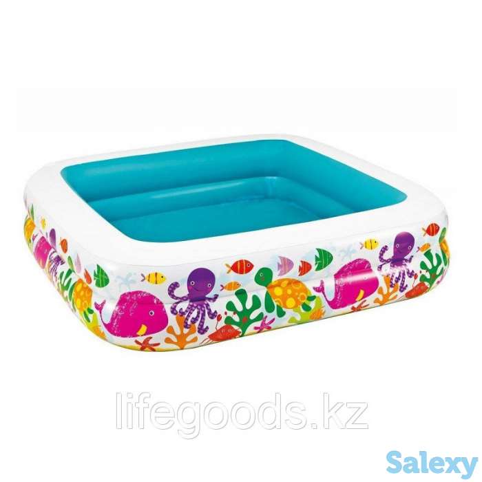 Детский надувной бассейн с навесом 157х157х122 см, Intex 57470, фотография 2