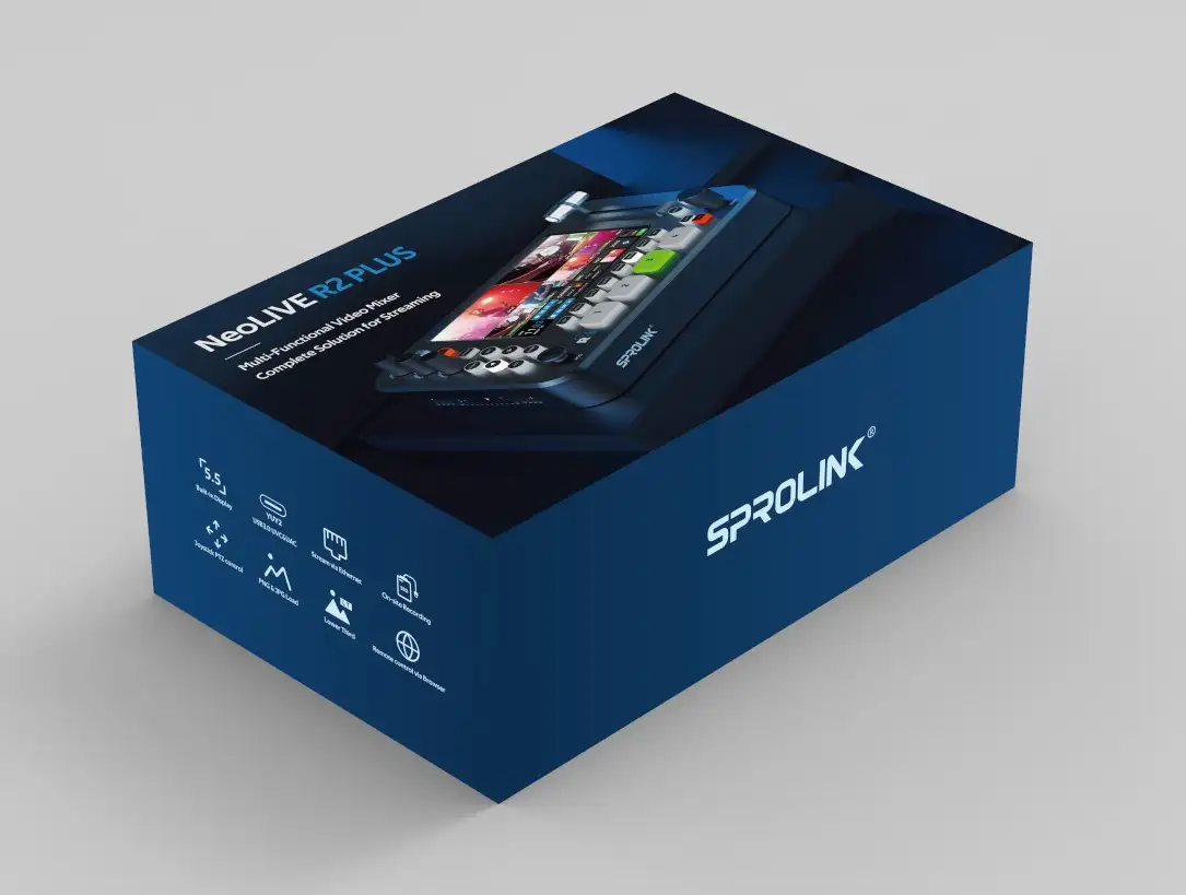 Видео микшер Sprolink Neolive r2plus дисплеем для стримов новый, фотография 4